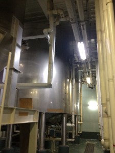 Huge fermentation tanks