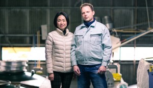 Oliver Hilton-Johnson and Rieko Hayashi-san at Hayshi Honten